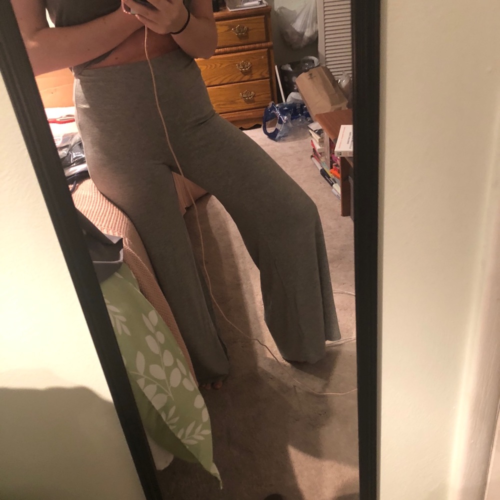 CLEARANCE // comfy wide-band flare pants
